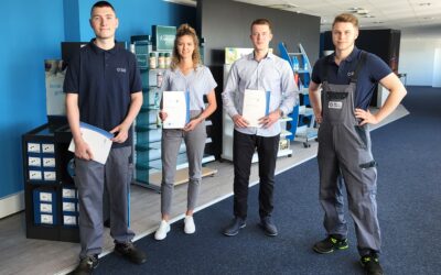 Five apprentices taken on after successful examination
